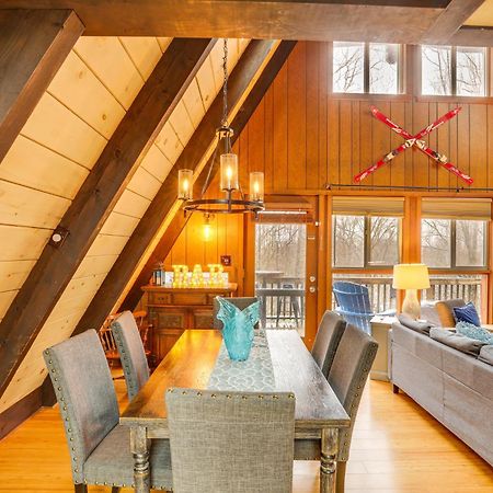 A-Frame Cabin With Hot Tub 1 Mi To Beech Mountain! エクステリア 写真